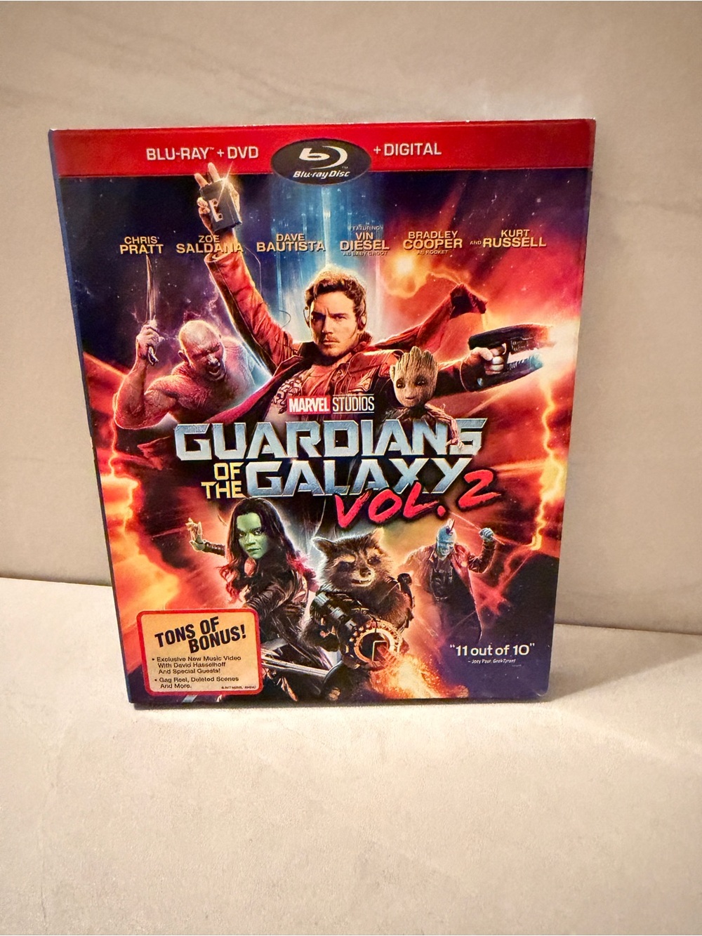 Marvel Guardians of the Galaxy Vol. 2 Blu-ray + DVD + Digital